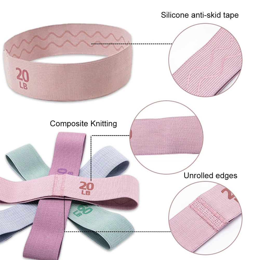 Resistance Booty Bands Anti-Slip Elastic Workout Bands Portable Stretch Fitness Strips Yoga Gym Equipment